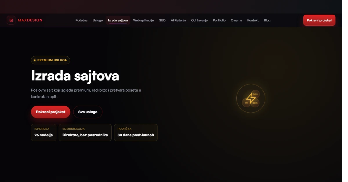 Da li AI može da napravi profesionalan sajt?